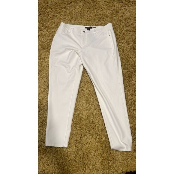 COPY - Lafayette 148 New York White Acclaimed Stretch Mercer Pant Size 16 - Picture 3 of 6